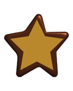 Chocolade Ster Goud (puur)