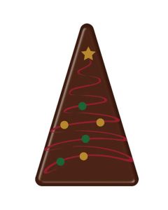 Chocolade Driehoek Kerstboom (puur)