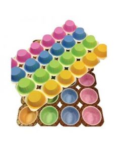Muffin Trays Gekleurd (24 muffins per tray)