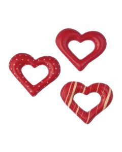 Chocolade Hartjes Open (rood)