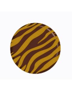 Chocolade Decoseal Zebra (rond)