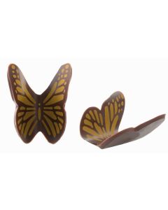 Chocolade Vlinders 3D (bruin/oranje)