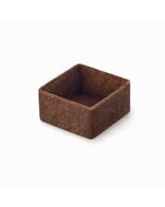 HUG Tartelettes Filigrano Dessert Chocolade Boter Mini (vierkant 3,3 cm)