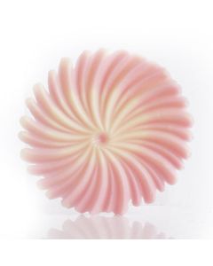 Chocolade Rosette (roze en wit)