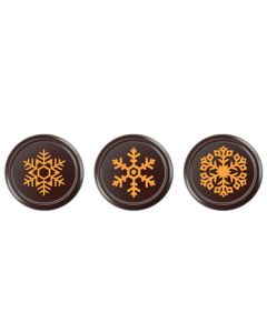Chocolade Sneeuwvlok Rond (puur)