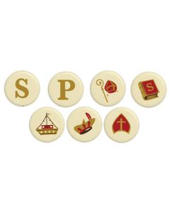 Chocolade Sint Rond Wit (7 soorten)