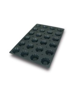SQ001 Black Briochette Silicone Mould Naked (ø79 mm h 35 mm)