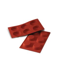 SF016 Terracotta Siliconflex tartlets (ø70 mm h 20 mm)
