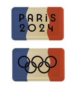 Chocolade Olympische Spelen 2024 Vlag (2 soorten)