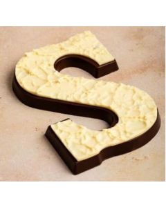 Chocolade Letter S Wit (air)