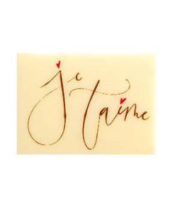 Chocolade Logo Je T'aime (wit)