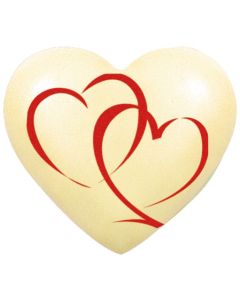 Chocolade Hartjes Met Opdruk (wit)