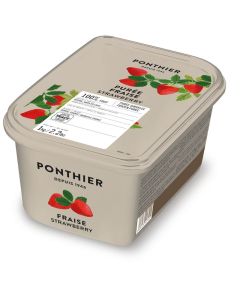 Ponthier Bevroren Puree Aardbei 100%