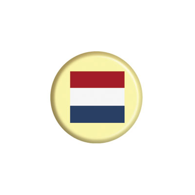 Chocolade Nederlandse Vlag (rond)
