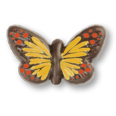 Chocolade vlinder geel