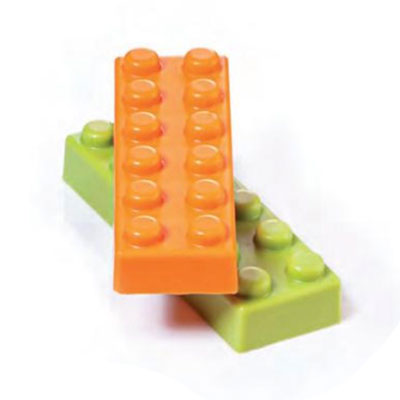 Chocoladevorm Poly Mould Lego Snack