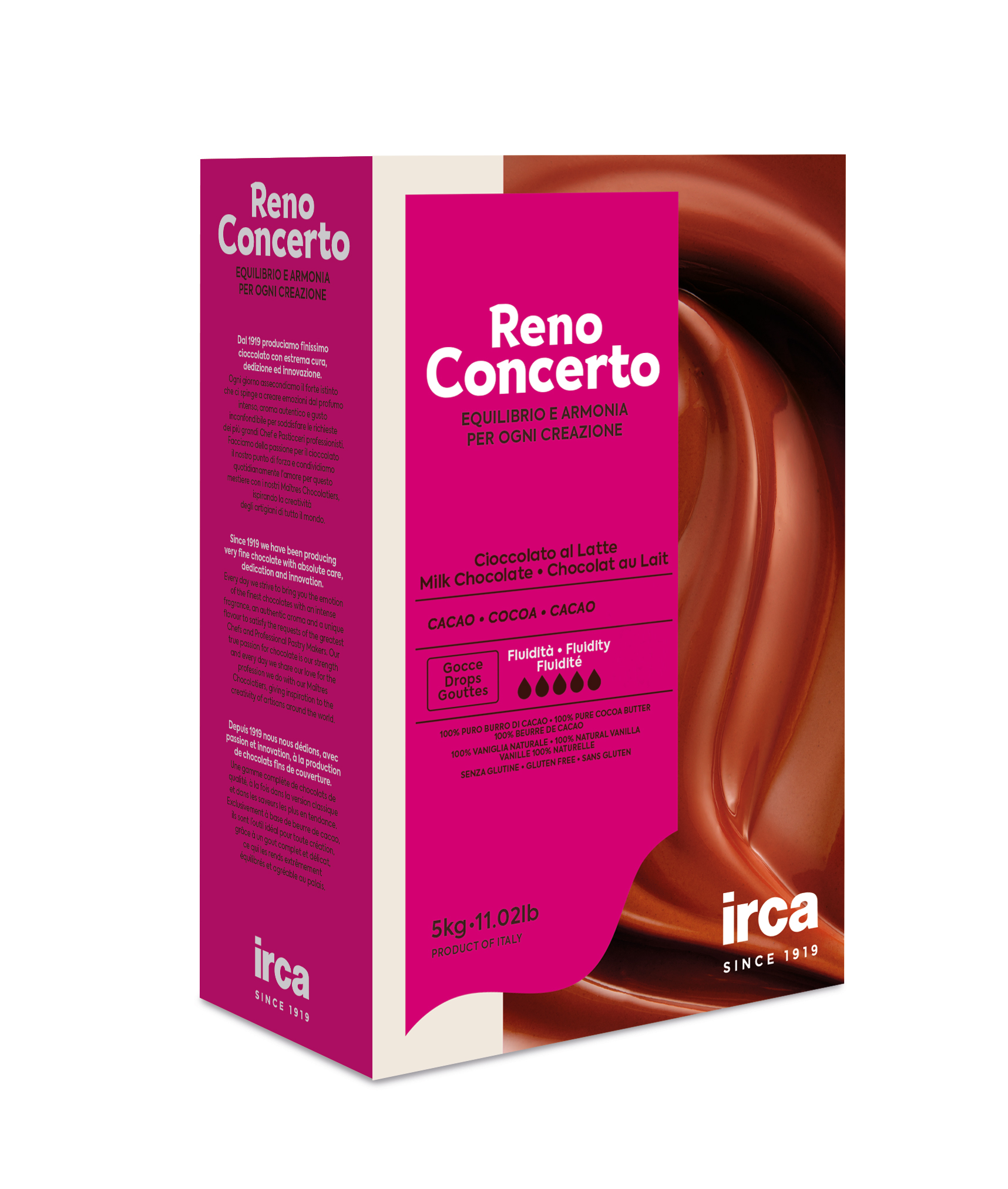 Reno Concerto Melk Chocolade druppels 34% cacao
