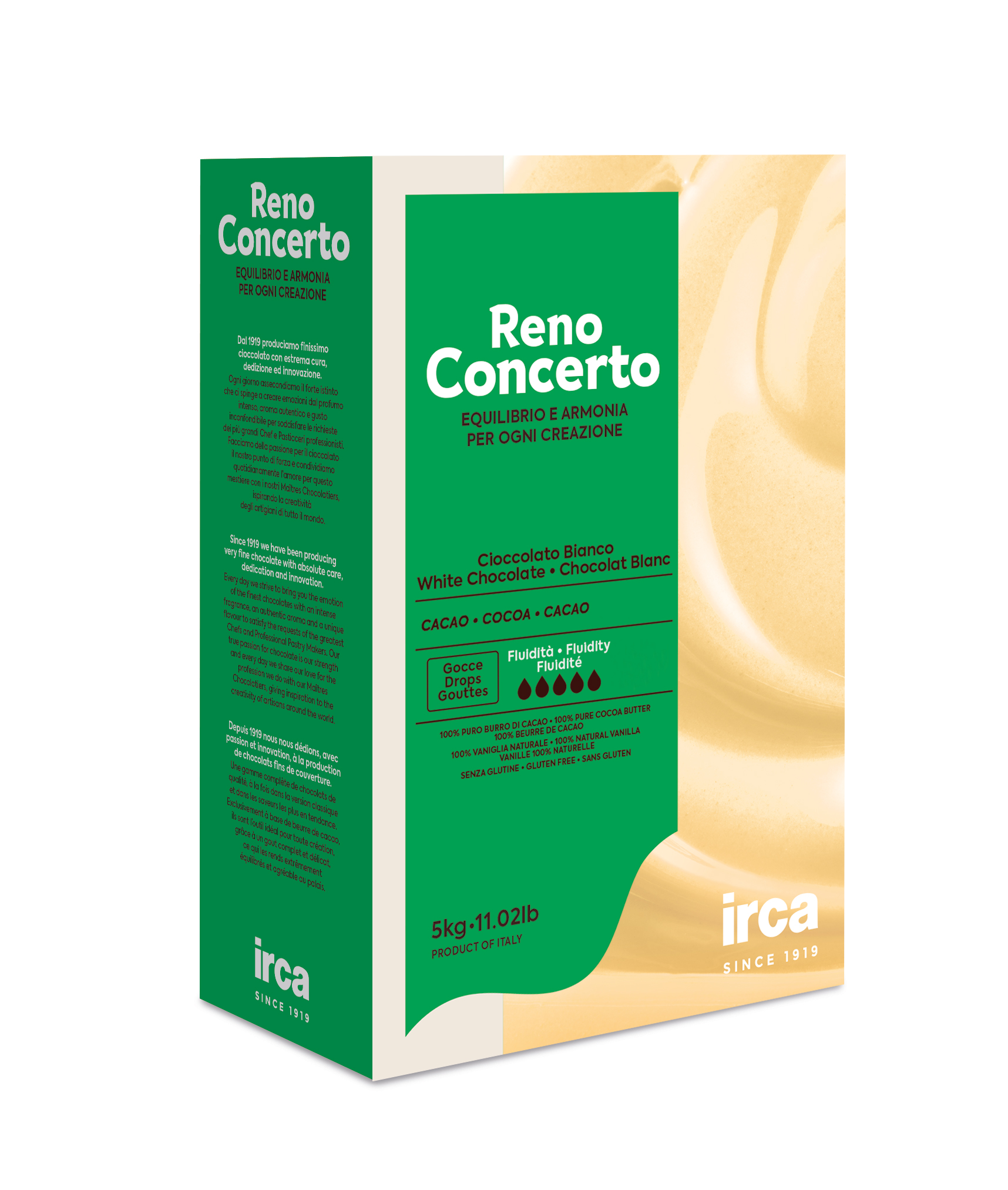 Reno Concerto Wit Chocolade druppels 38-40 Extra fijn