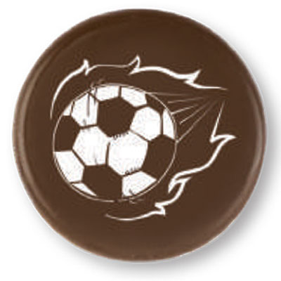Chocolade Voetbal rondje 30x30 mm