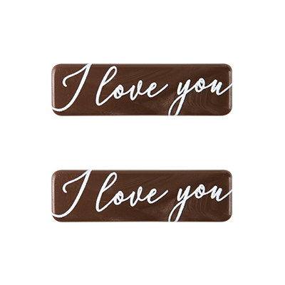 Chocolade plaatje I Love You