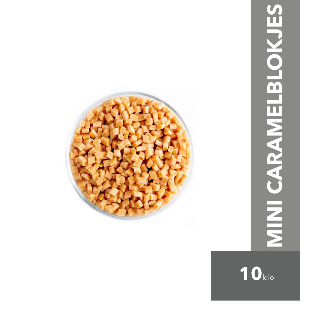 Mini Karamelblokjes (5x5x5 mm) (bulk)