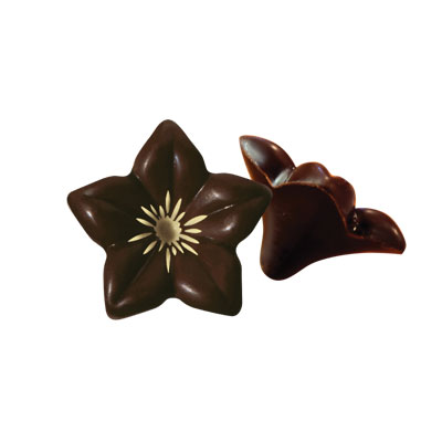 Chocolade bloem 3D Puur